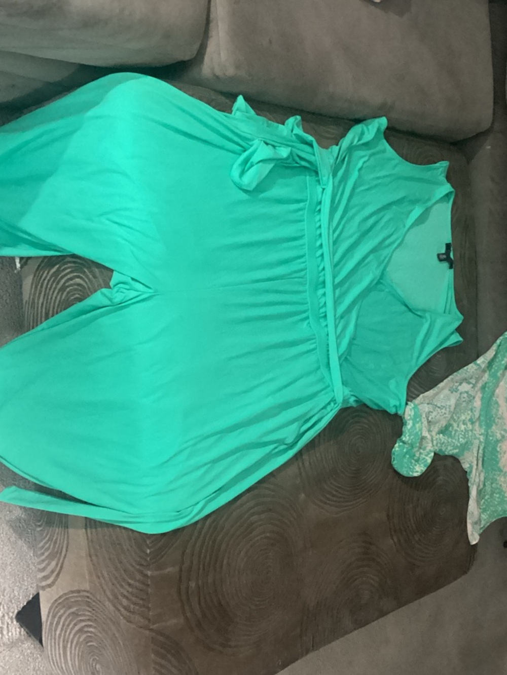 C. Wonder Mint Green Wide Leg Jumpsuit